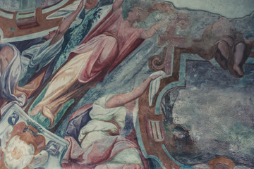 Fresco Painting in a Classical VIlla in Italy