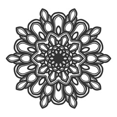 mandala flower illustration design