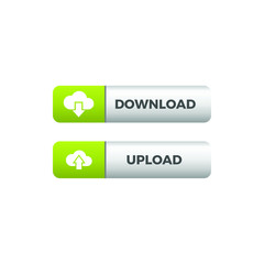 Modern Download Upload Button Icon