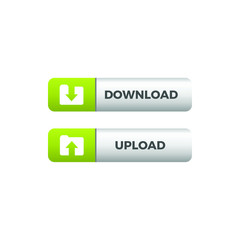 Modern Download Upload Button Icon