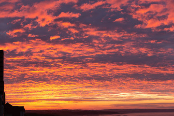 Orange Pink & Purple Sunset
