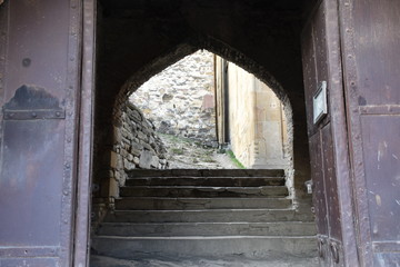 Fototapeta na wymiar Entrance Arch to Ananuri Fortress Complex, Georgia