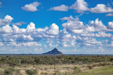 Landscape of the Erongo Region in northern Namibia