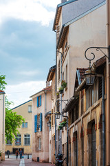 Fototapeta na wymiar NANCY, FRANCE - June 23, 2018: Street view in Nancy city, France