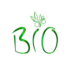 Fototapeta premium Bio Icon designation of natural products