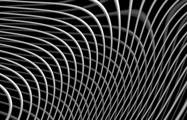 curved abstract mesh lines 