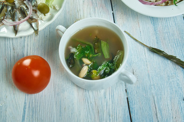 Italian-American Escarole and Bean Soup