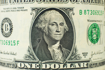 Portrait on dollar bill
