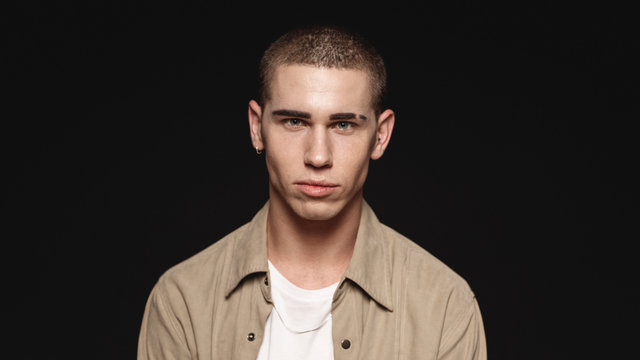 Portrait of caucasian man