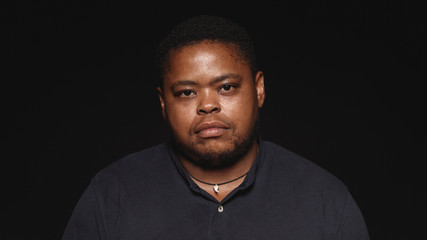 Close up of transgender african male