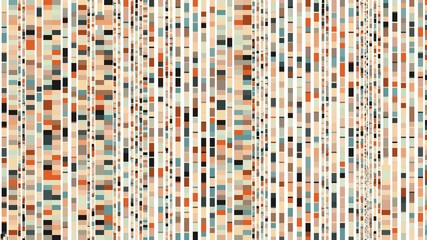 Fototapeta premium different sizes of mosaic squares tan, dark slate gray and burly wood colored. seamless graphic pattern for digital printing products or your cloth fashion concept design