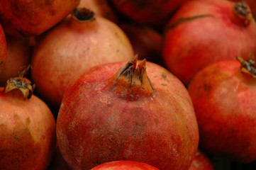 Pomegranates for sale in Jerusalem market