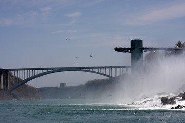 bridge over the river at Niagara Falls