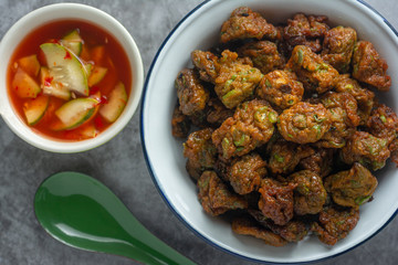 fried fish-paste balls of Thai Recipe.