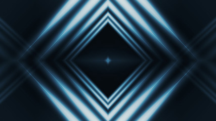 Dark abstract background with fractal neon lines.