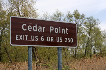 Cedar Point sign