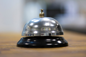 Waiter s call in vintage style. Food service. Restaurant service. Old town.