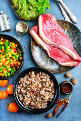 meat with vegetables