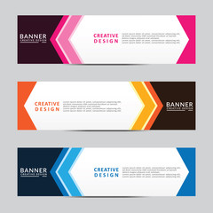 Naklejka premium Vector abstract geometric design banner web template. Modern design. Vector illustration
