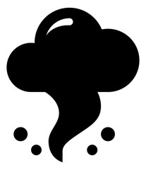 Tornado Cyclone Whilrwind Vector Icon