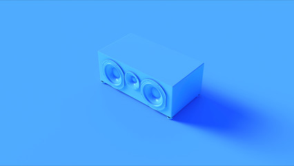 Blue Modern Speaker 3d illustration 