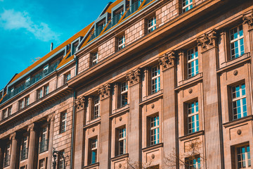 historical house at berlin west with some columns