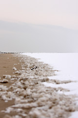 beach in winter
