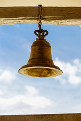 Bronze bell from Leon Cathedral in Nicaragua to call catholic celebrations