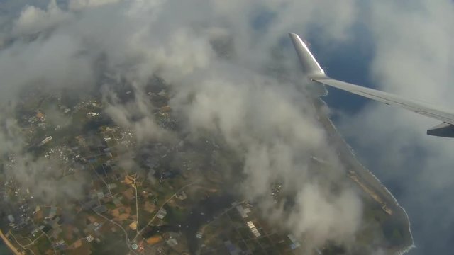 Aerial shooting from a jet plane