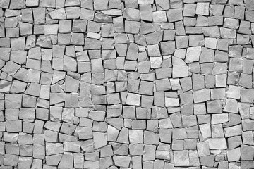 Gray squared stones wall background