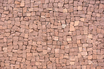 Squared shape stones wall background