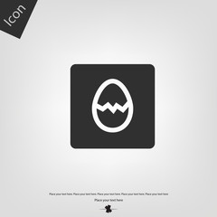 Egg icon. Vector illustration sign