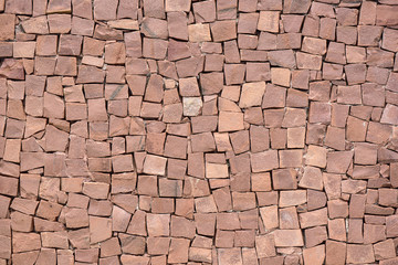 Squared shape stones wall background