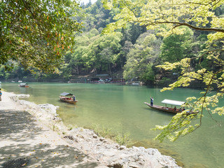 Navigazione sul fiume Katsura, Kyoto