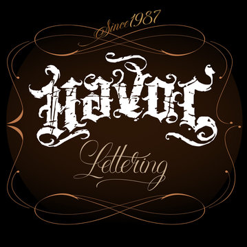 Havoc lettering