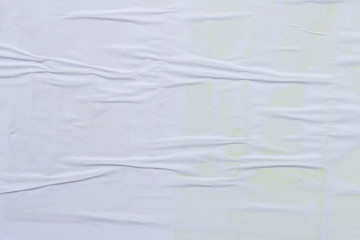 Obraz premium White creased poster texture. Abstract background.