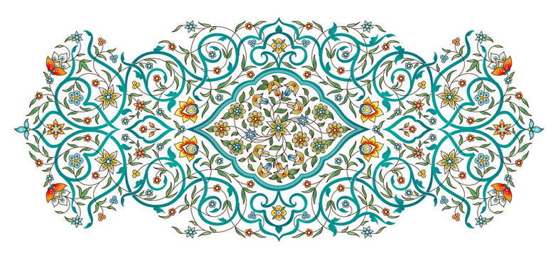 Element, arabesque for design template. Ornament in Eastern style.