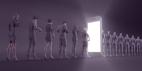 Technology Smartphone Turning People into Zombies