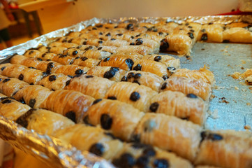 Traditional Arabic dessert-baklava, the concept of celebrating the Holy month of Ramadan and Eid...