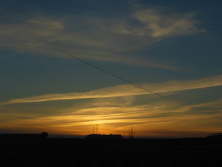 Fototapeta premium sunset in the mountains