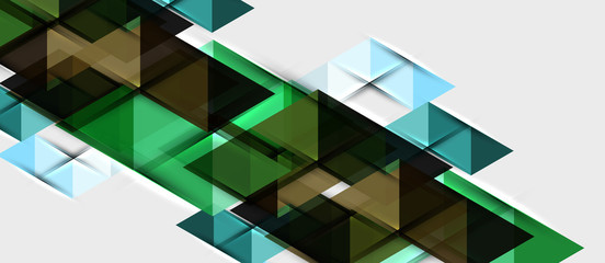 Triangle geometrical modern business presentation design template, abstract pattern for any background