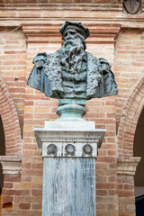 Obraz premium statue at San Severino Marche Italy