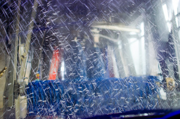 View of a Car Wash from the inside