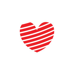 modern romantic love symbol or icon isolated logo concept