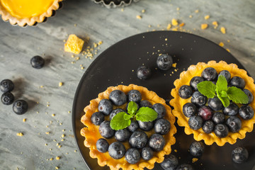 Little blueberries tarts