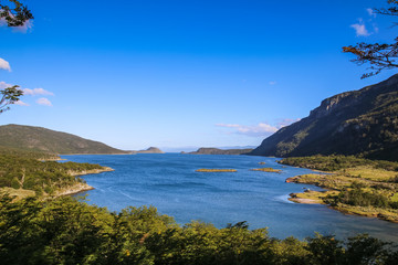 Fototapeta na wymiar Lapataia Bay National Park Tierra del Fuego