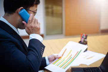 Asian stock surfers with stress at work