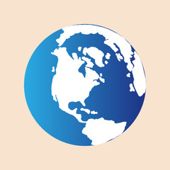 Earth globes isolated on brown background.Vector planet earth icon.Earth Globes.