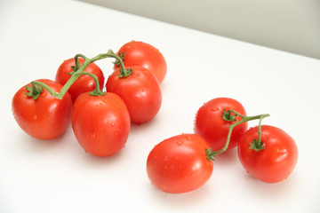 Fresh Tomatoes in an Isolated Background. Healthy Diet.