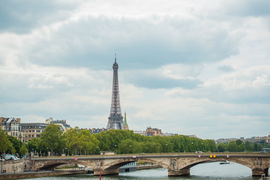 PARIS, FRANCE - MAY 12, 2019. Beautiful view of city streets, centre of city. Vacation in Paris
